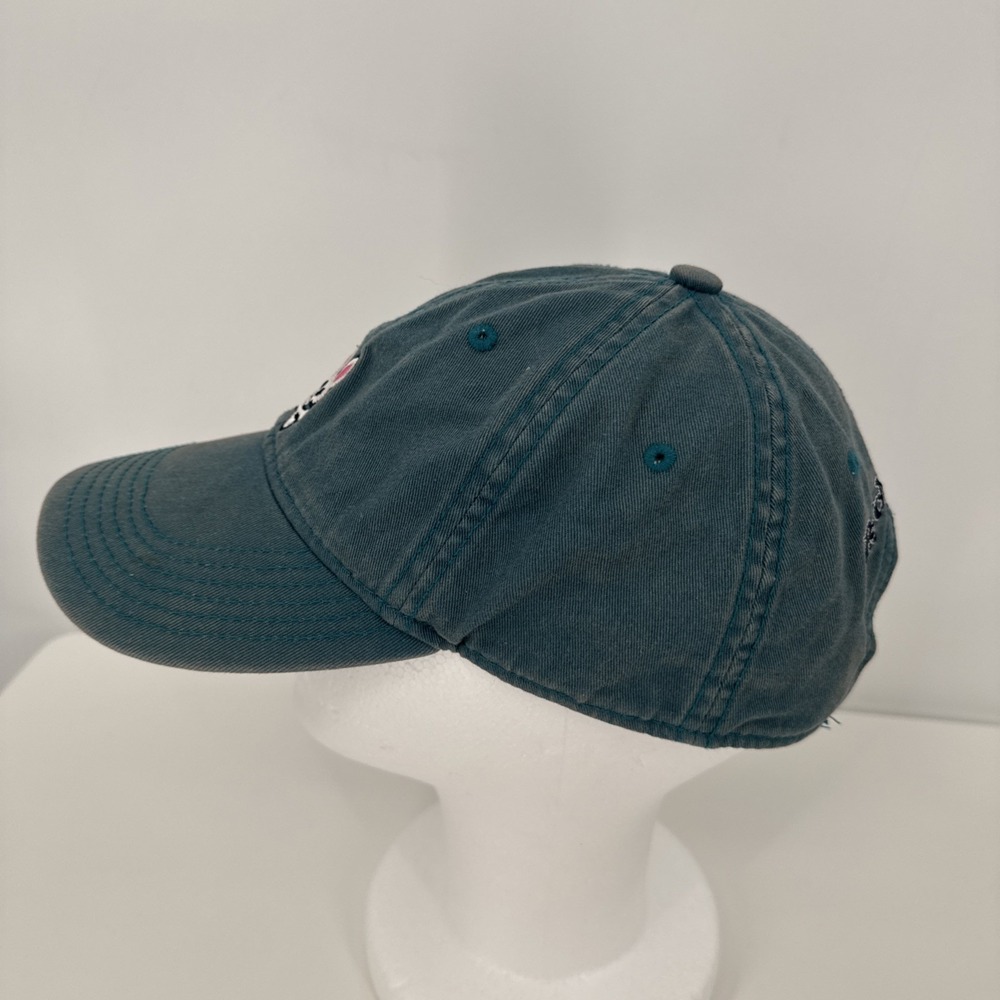 Psycho Bunny Men's One Size Cotton Turquoise Relaxed Fit Adjustable Dad Hat - Picture 3 of 11